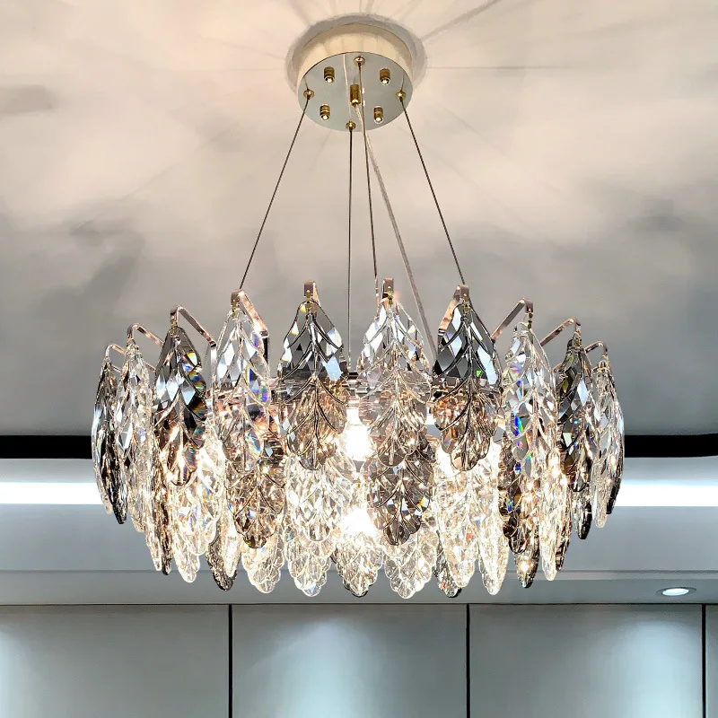 

Light luxury simple lamp creative personality crystal chandelier