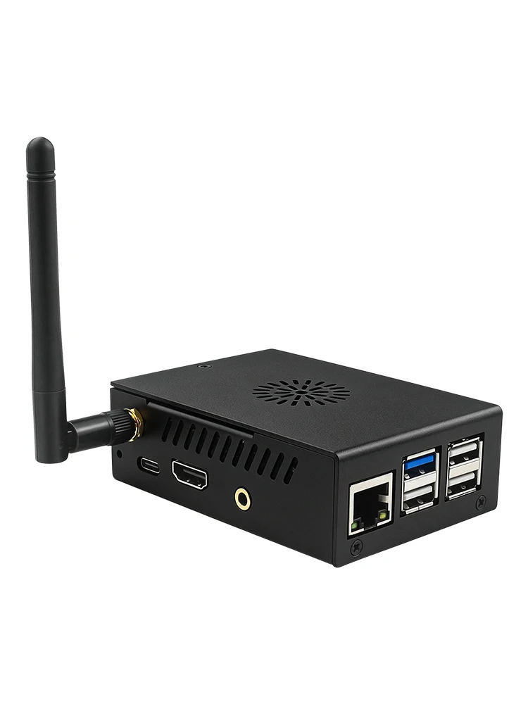 Metalowa obudowa ochronna Orange Pi 4 Pro z aktywnym chłodzeniem i wentylatorem, opcjonalny radiator, antena do Orange Pi 4 Pro — zdjęcie produktu 7