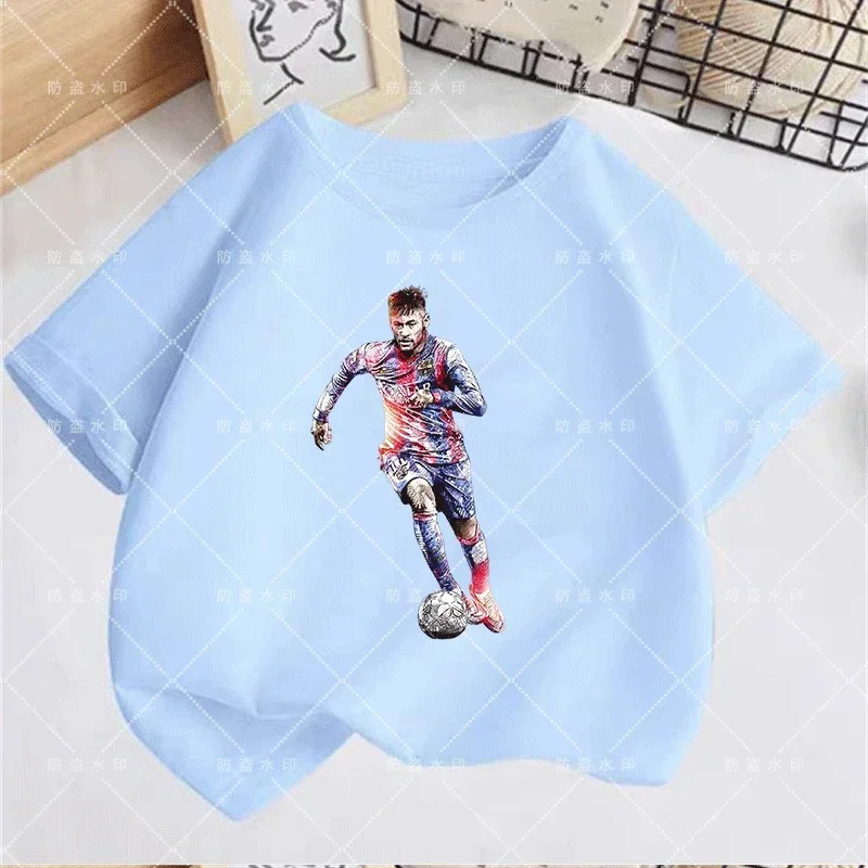 

Fashion Baby Summer Clothes Boy Stitch for Girls Movement Baby Short Sleeve T-shirt Neymar Tops Outdoors Children's Clothing