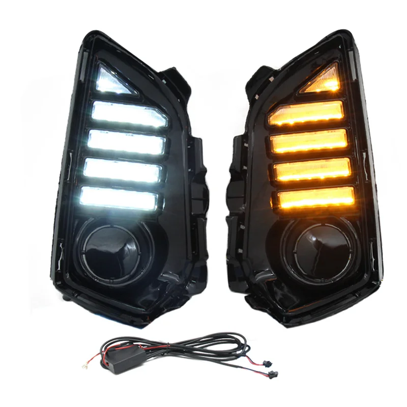 Two-Color Turn Signal Daytime Running Light Fog Light Signal Light for Yaris 22-23