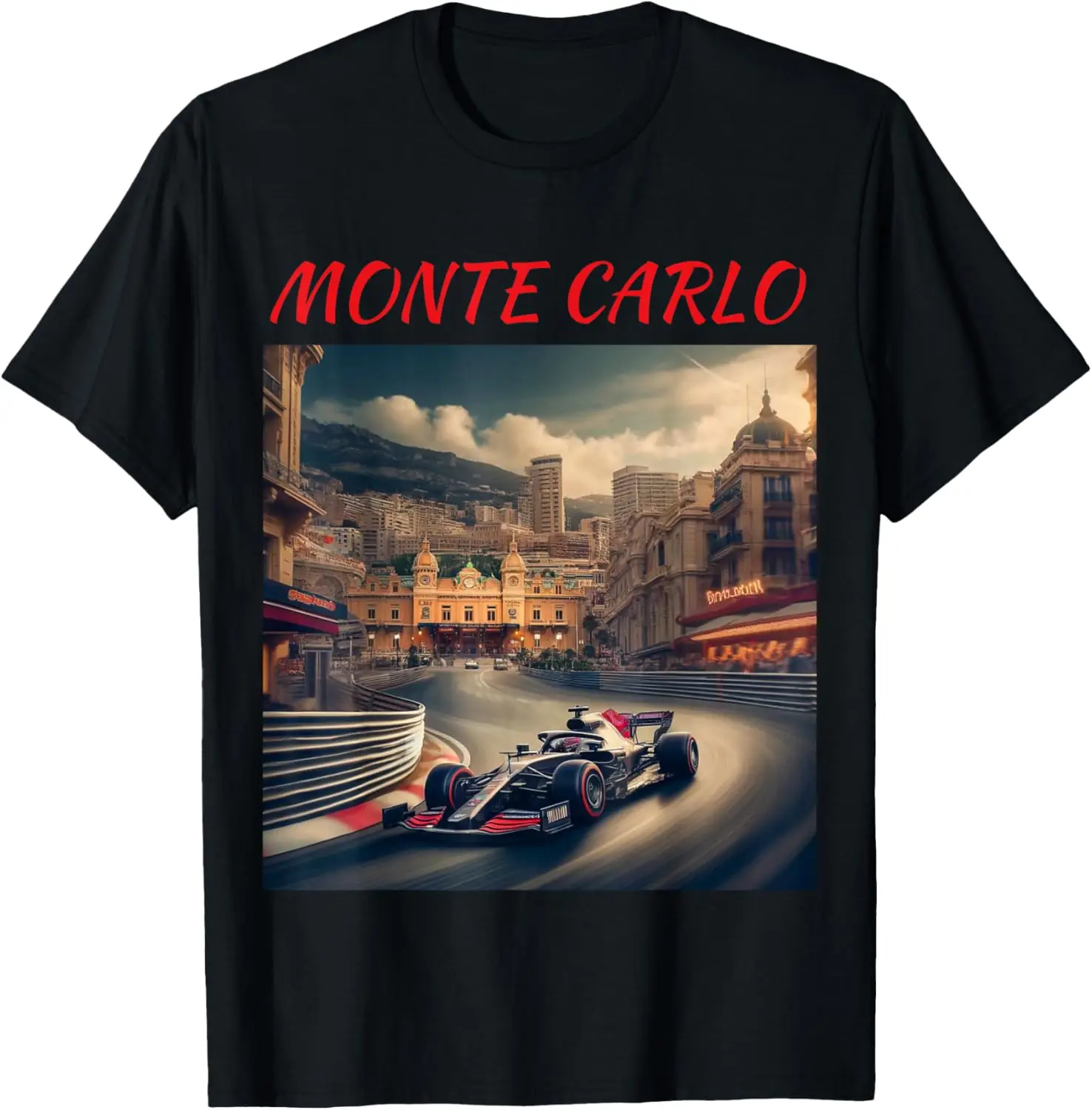 Дорожная-футболка-formula-monaco-city-monte-carlo-circuit-racetrack