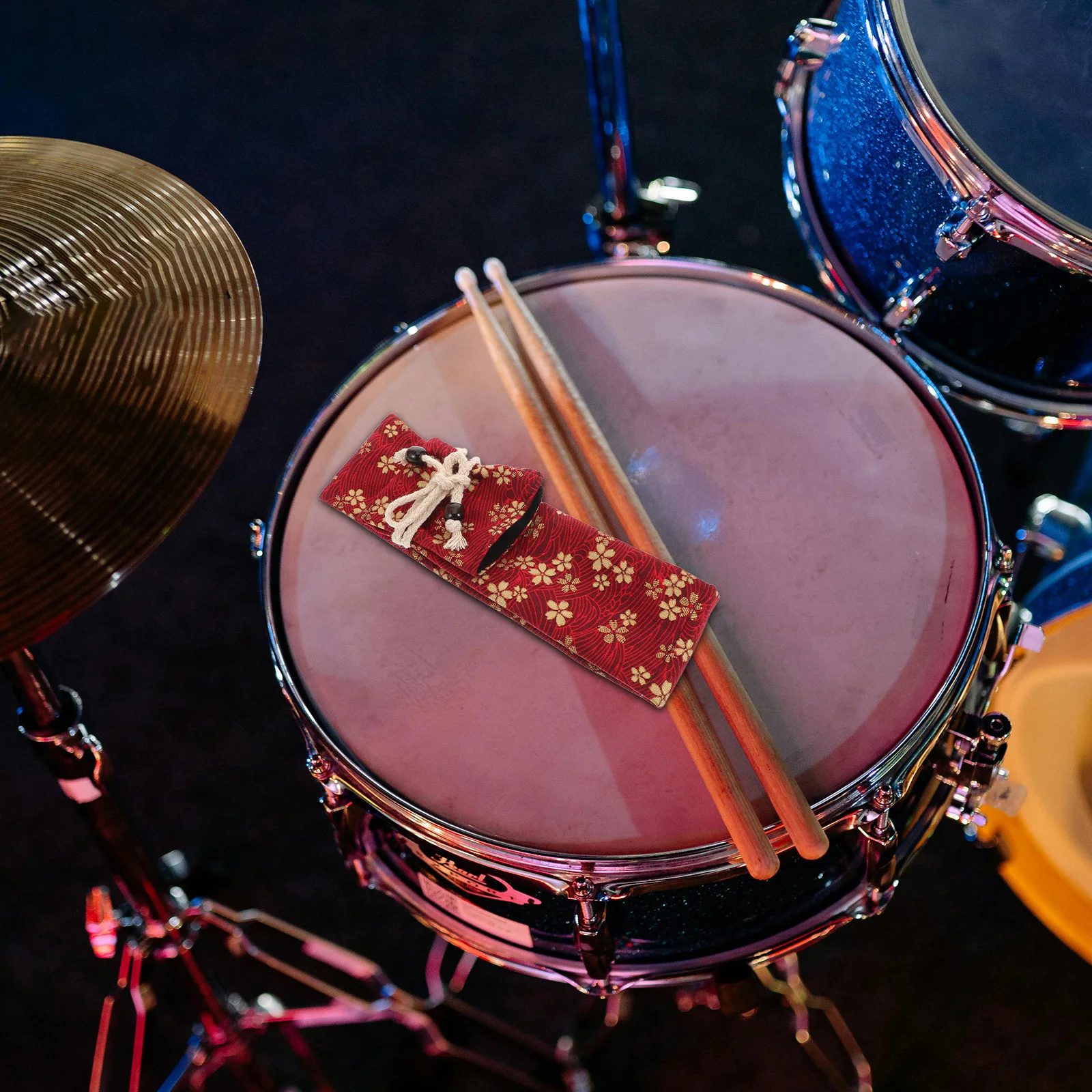 

Double Layer Drumstick Lightweight Durable Fabric Quick Floral Pattern Drumstick Holder For Percussion Sticks
