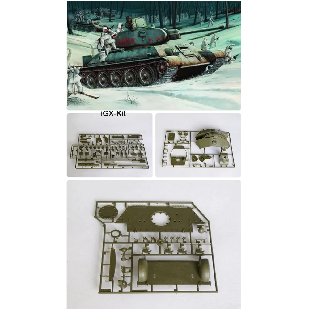 Trumpeter 00905 1/16 Russischer T34 T-34 T34/76 Mod 1942 Mittelschwerer Panzer Handgefertigtes Sammlerstück Plastik-Bausatz Modellbausatz