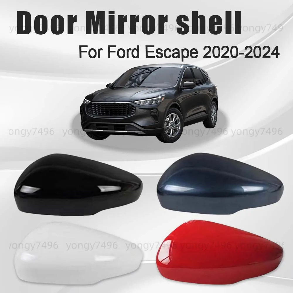 

Protective Cover Black White Red Door Mirror Shell For Ford Escape 2020 2021 2022 2023 2024 Car Rearview Accessories Lens Frame