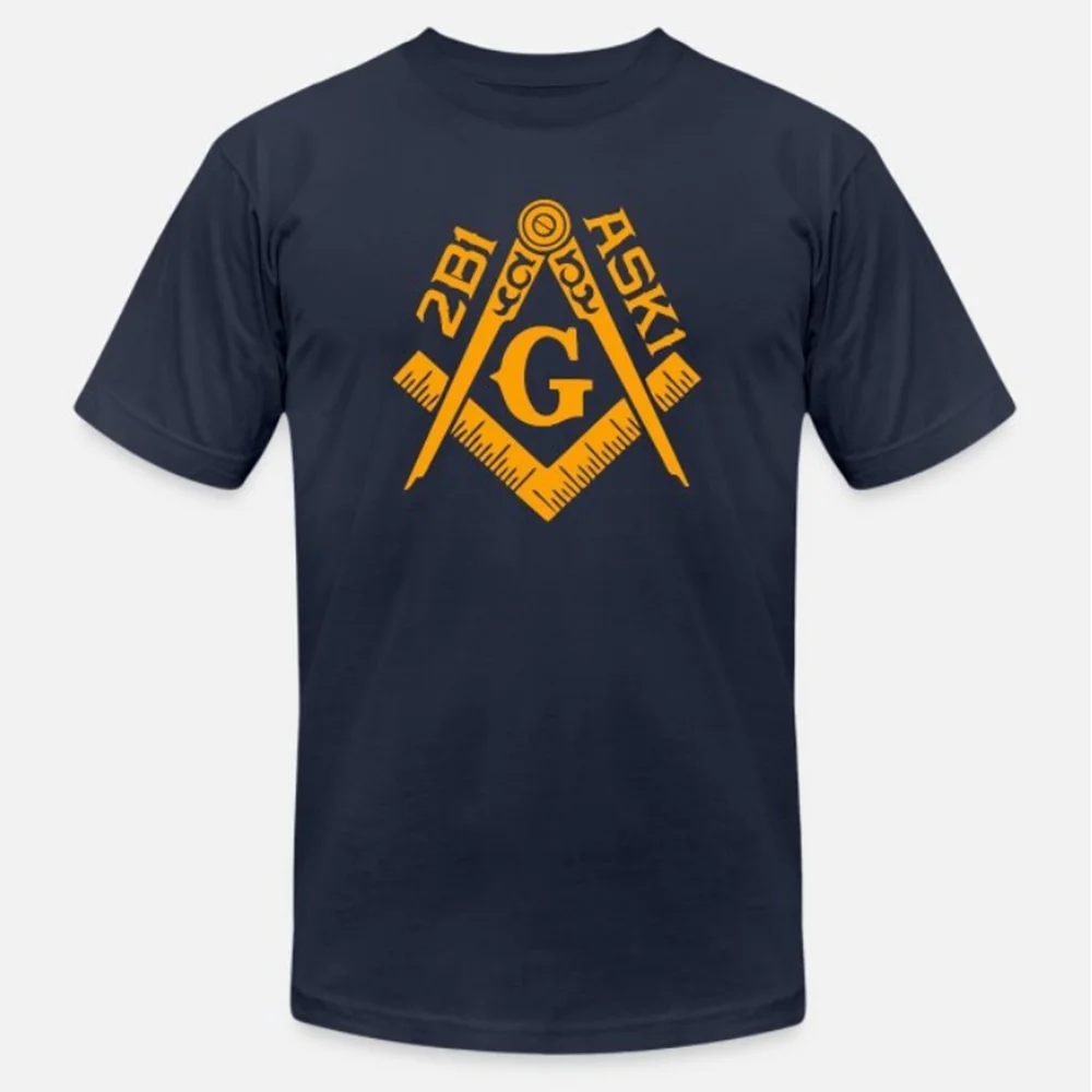 The Masonic Store Freemason Square & Compass Symbol T-Shirt 100% Cotton O-Neck Short Sleeve Summer Casual Mens T-shirt