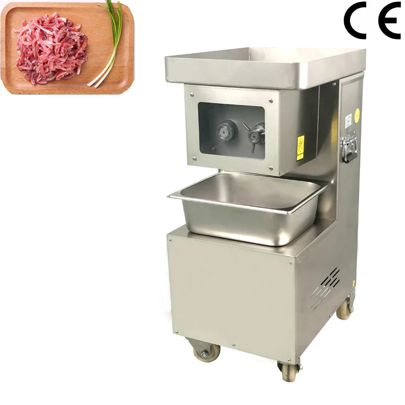 

Stainless Steel Butchery Fresh Meat Cube Cutter Slicer Meat Cutting Machine Fully Automatic Electric Commercial Meat Slicer