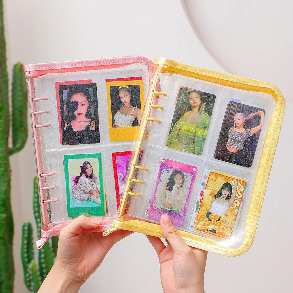 ZK20 Kpop Photocard Binder with Zipper, Photo Card Album, Scrapbook, Photo Album, Journal, Notebook Card, A5