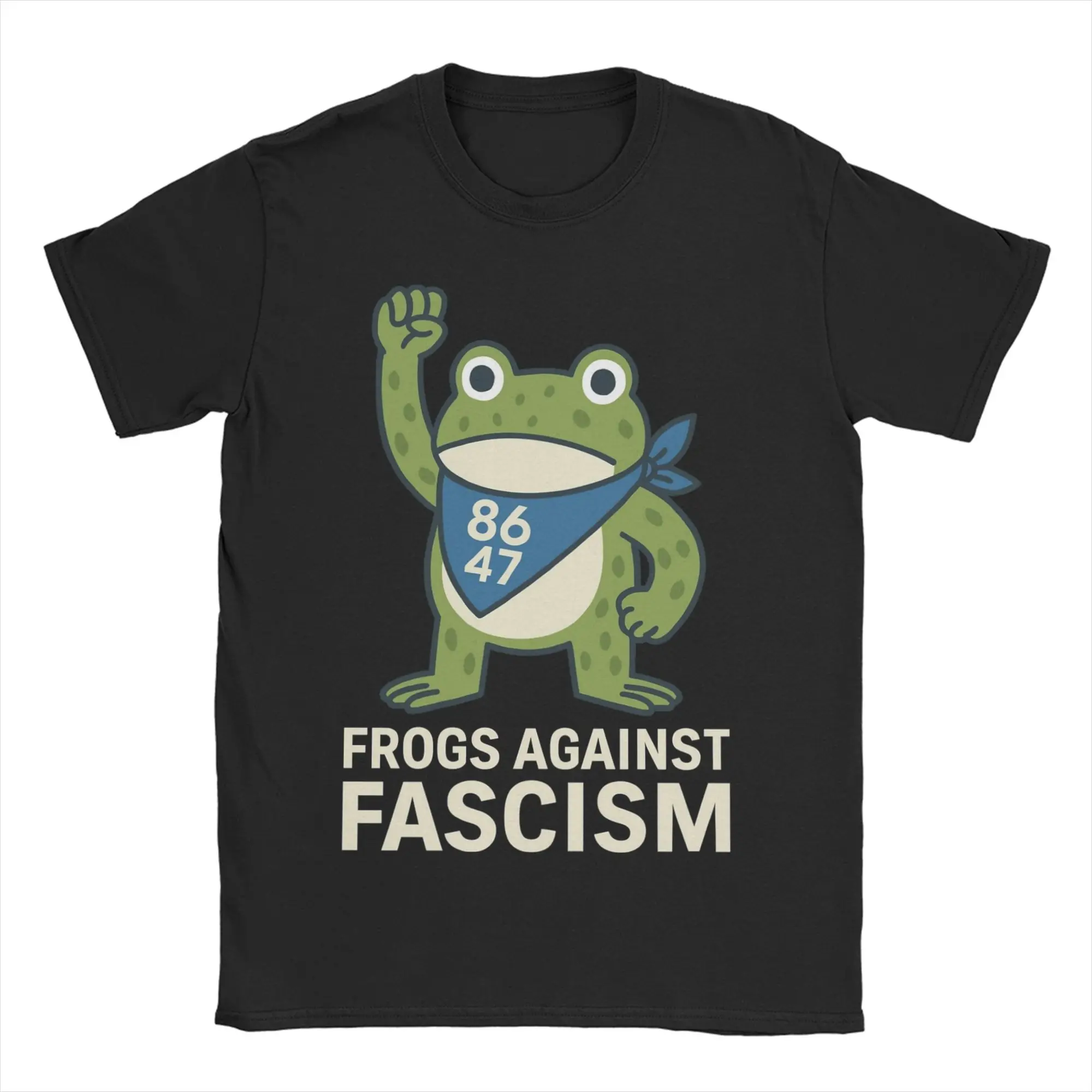portland frog - FROGS AGAINST FASCISM  T-Shirts Men Women's Crew Neck 100% Cotton T Shirt  Short Sleeve Tees Gift Idea Tops