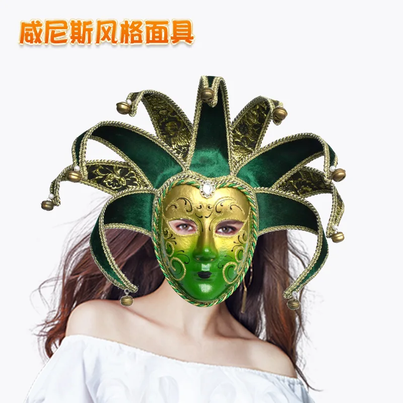 

Venetian Style Mask Halloween Masquerade Performance Mask Party Retro Jazz Painted Eye Mask