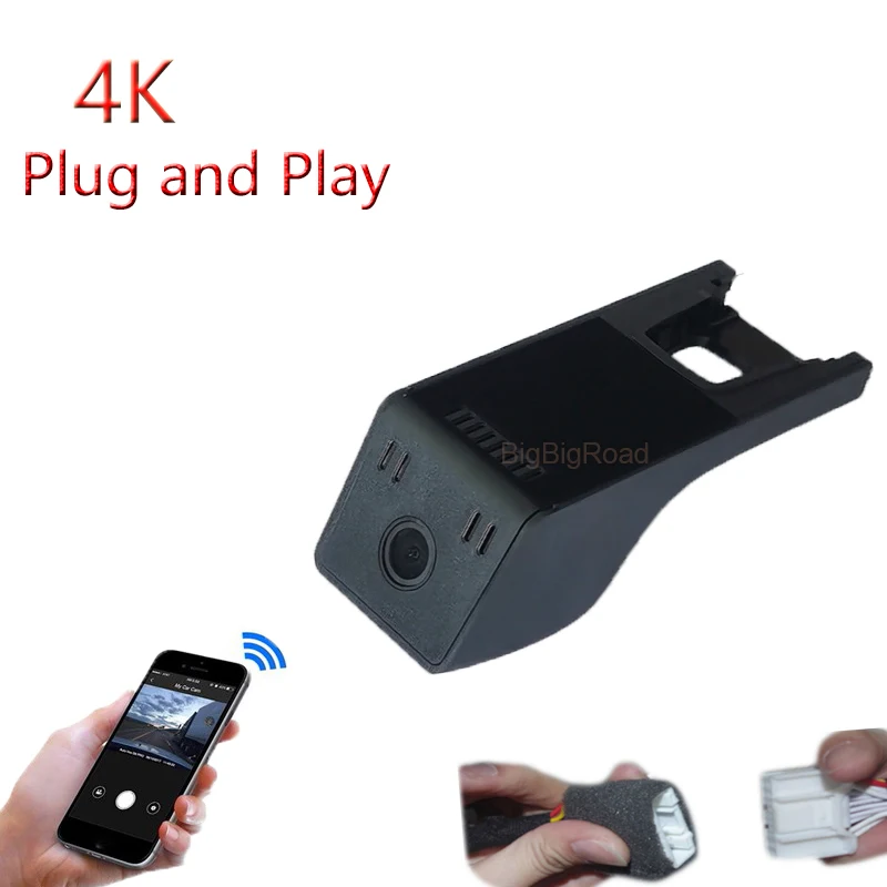 

4K Plug And Play For BYD Seagull Dolphin Mini 2023 2024 Low Version Car Video Recorder Wifi DVR Dash Cam Camera FHD 2160P