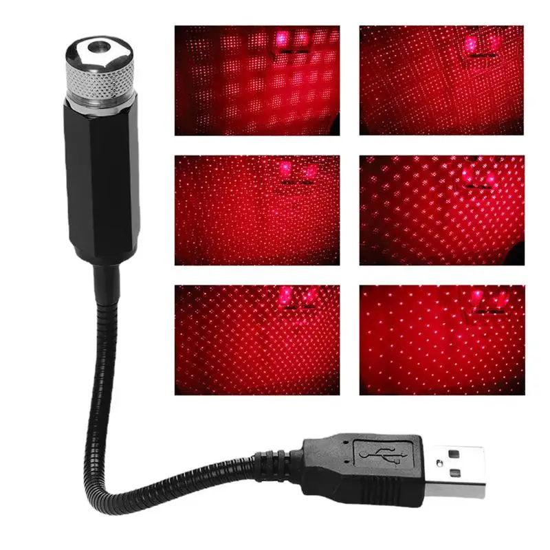 Luzes de teto do carro usb luz noturna led atmosfera luzes romântico ajustável portátil luz da noite decorações para o quarto do carro