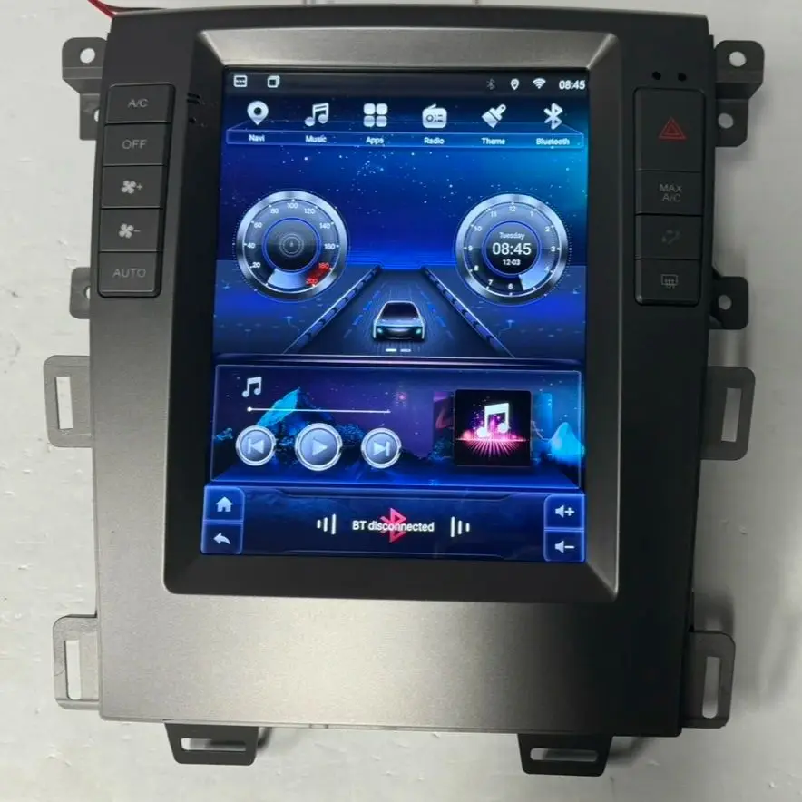 For Ford EDGE 2012 - 2014 Android 14 Car Radio Tape Recorder Navigation Tesla Style Screen Stereo Auto Multimedia DVD Player