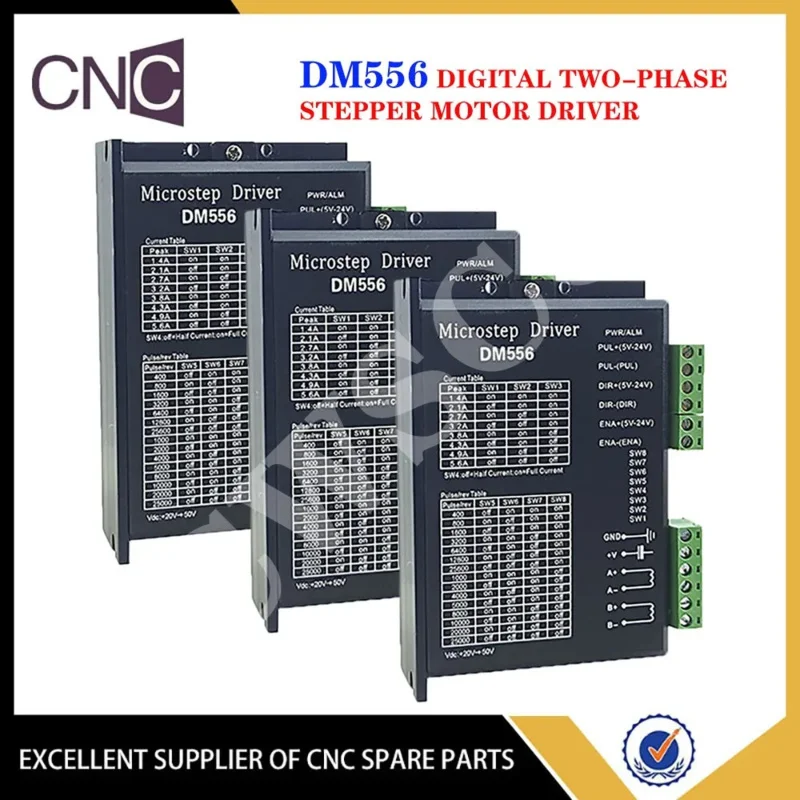 3PCS DM556 Digital driver 2 phase 5.6A for 57 86 NEMA23 NEMA34 Stepper Motor Controller