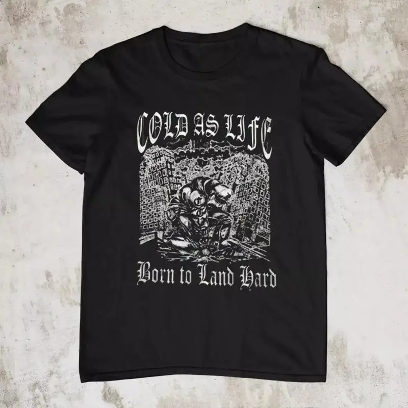 

Новая футболка Cold As Life Born To Land Band для фанатов всех размеров S 234XL NI882