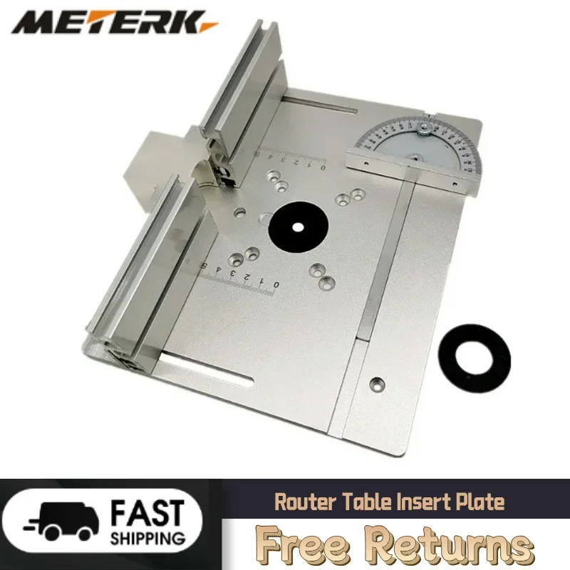 

Router Table Insert Plate Woodworking Benches Table Saw W Miter Gauge Guide Aluminium Profile Fence Sliding Brackets