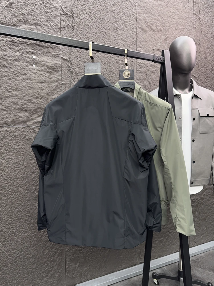 Svip Xio 3999 الرجال عادية مريحة في الهواء الطلق مقاوم للماء الربيع Jaet الوقوف صالح لون نقي الوقوف طوق Faion الحضرية Sle