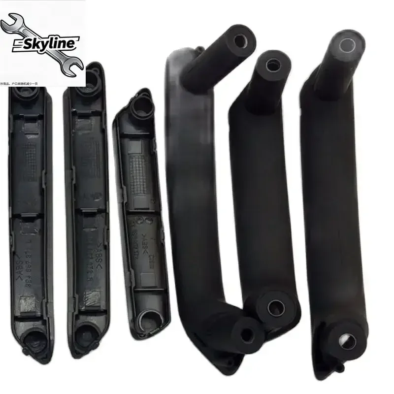6pcs/set Black Interior Door Handle With Trim Suitable For Volkswagen Passat B5 Inner Armrest