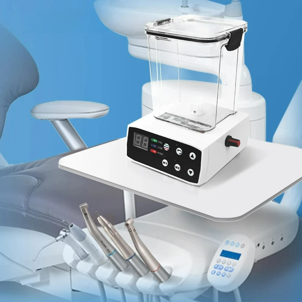 

Стоматологический бесщеточный электрический микромотор с резервуаром для воды, светодиодный электрический микромотор с ножным управлением для углового наконечника 1:1 1:5 16:1