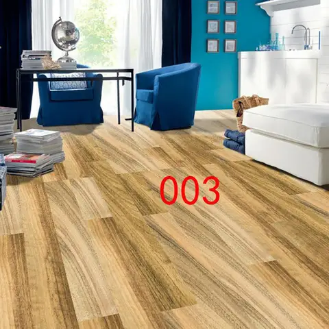 Wood Grain PVC Floor Stickers Waterproof Self-adhesive Wallpaper for Children's Room Toilet Kitchen Home Decoration 20x50cm