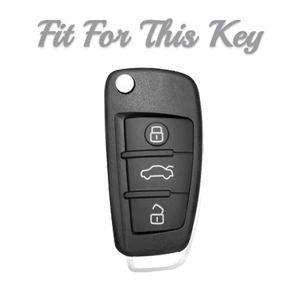 Soft TPU Car Key Case Cover Protective Shell For Audi C6 R8 A1 A3 Q3 A4 A5 Q5 A6 S6 A7 B6 B7 B8 8P 8V 8L TT RS Sline Remote Case