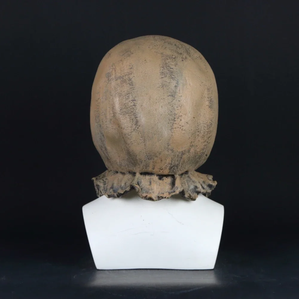 Maschera spaventapasseri cosplay Accessorio per costume horror spaventoso Maschera di Halloween per adulti Puntelli in lattice