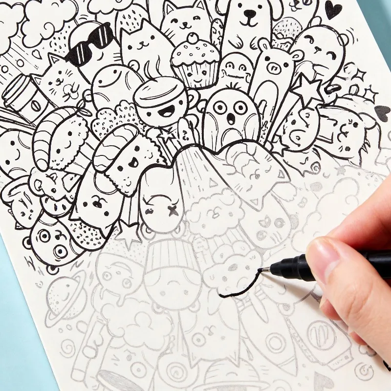 A Coloring Book for Animal Mandalas, An Art Copying Album, Page Up and Down 24 Pages of High-definition Paper