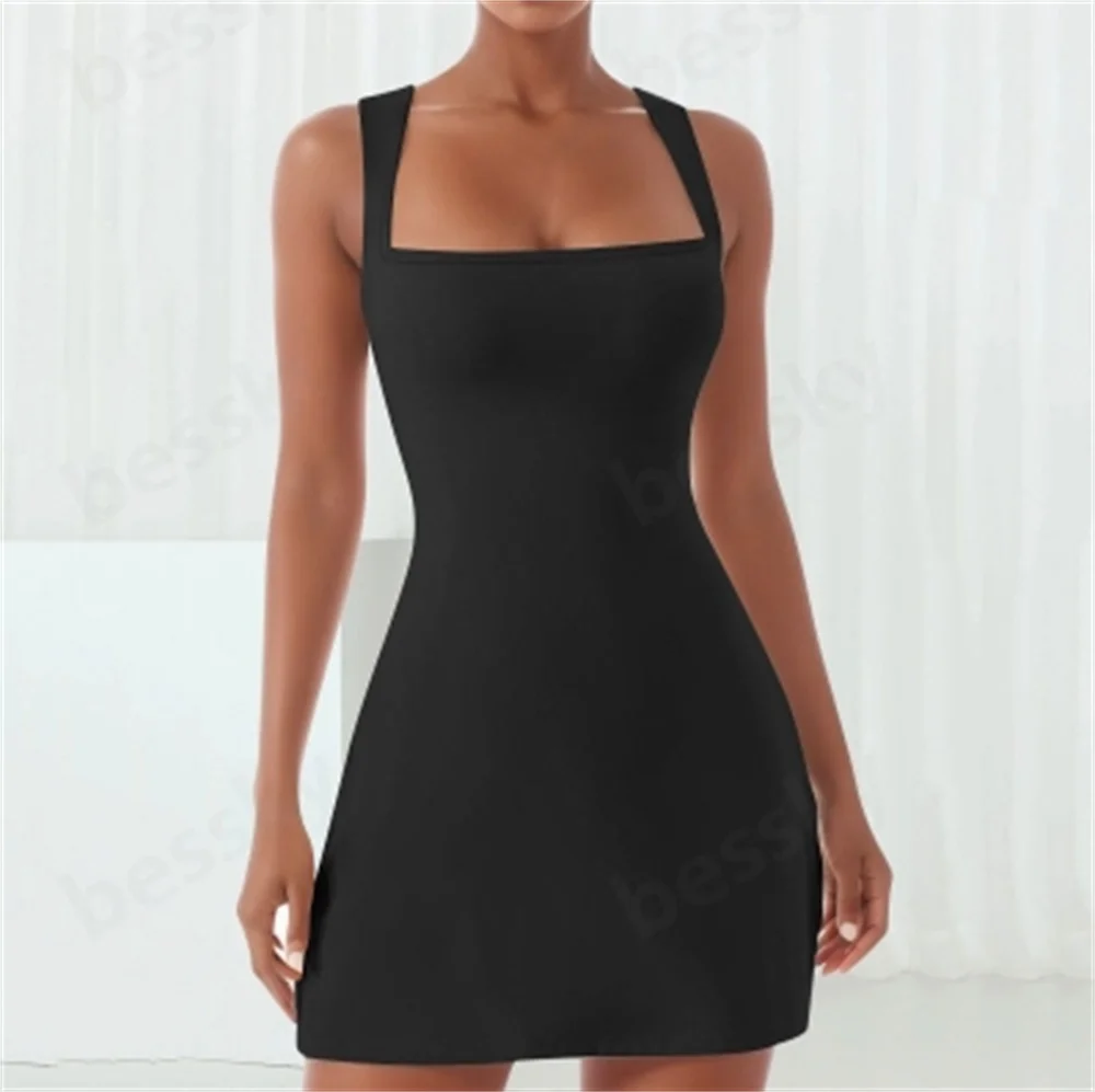 

European and American women's sexy spicy girls' hip hugging suspender dress