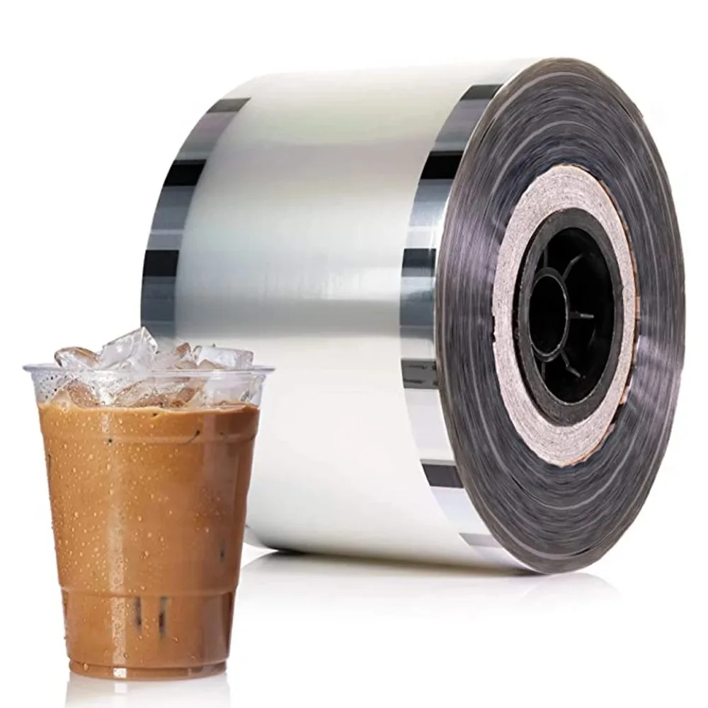 F9095 Cup Sealer Film for Bubble Boba Tea Cup Sealing Machine Sealer Clear PP type 3000 cups/roll 90mm,95mm