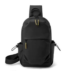 Brand Men's Chest Bag for Men Casual Crossbody Bag Men Anti Theft School Summer Outdoor Short Trip Messengers Sling Bag