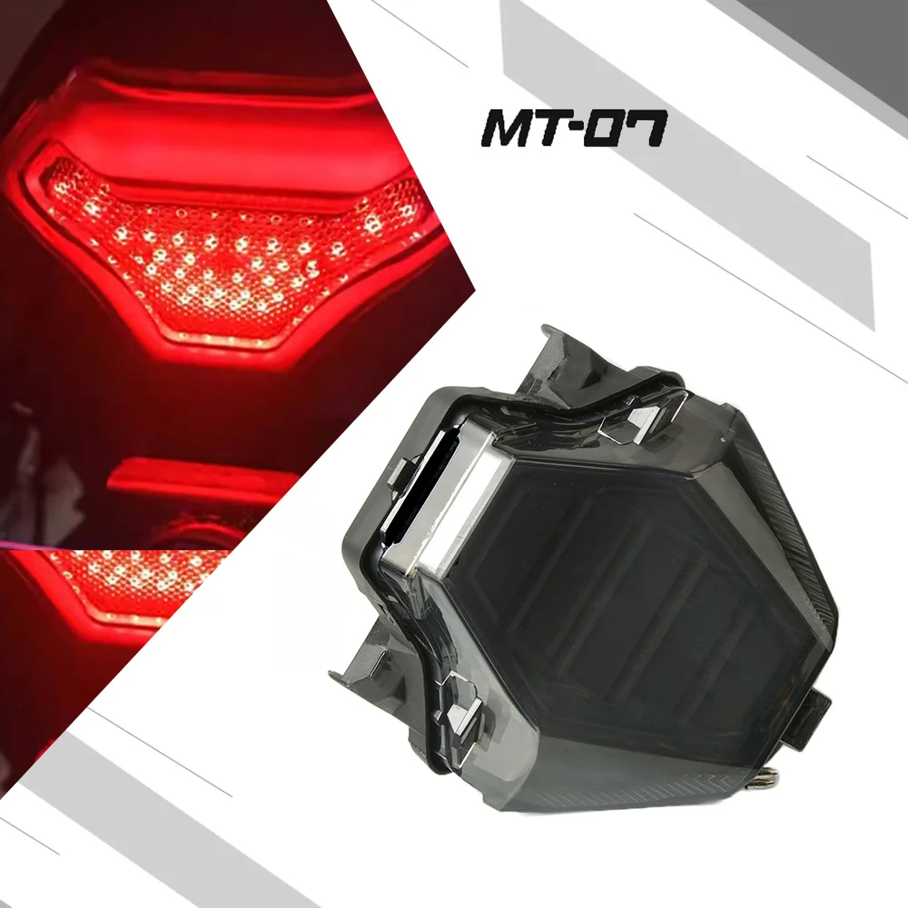 

LED Tail Light For Yamaha r25 r3 mt07 MT07 2013 2014 2015 2016 all 173v Motorbike Integrated Turn Signal Brake Lamp accessories