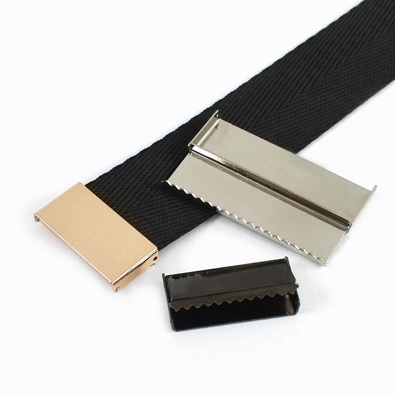 

Meetee 10-50Pcs 25/40mm Metal Buckle Webbing Tail Clip Zipper End Stop Buckles Handbag Wallet Corner Guard Clasp DIY Accessories