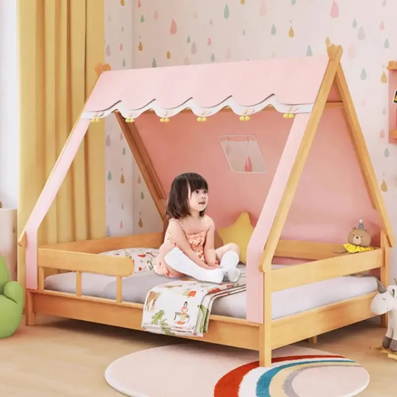 

Canopy Normal Kids Beds Safety Europe Storage Modern Style Girls Kids Bed Princess Single Custom Lit Pour Enfants Furniture Home
