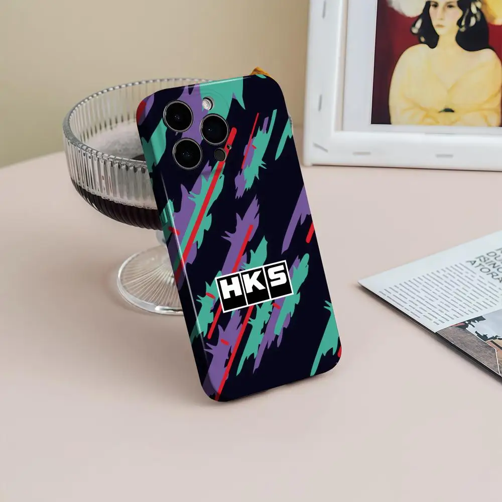 

Чехол для телефона iPhone 17, JDM 16, 15, 14, 13, 12, Pro Max Plus, глянцевая HD жидкая пленка с тонкими отверстиями, автомобильный HKS, спортивный мягкий корпус