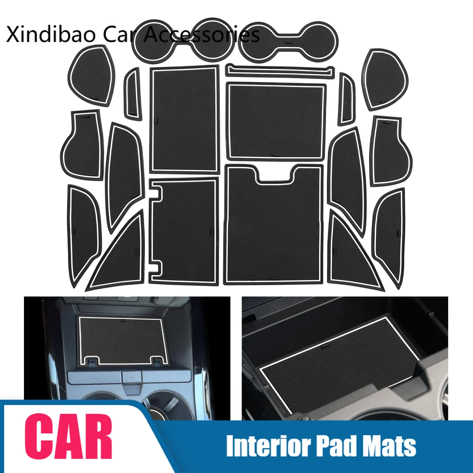 

for Toyota Prius 60 2023 2024 Anti-slip Gate Slot Mat Car Door Groove Pad Cup Holder Interior Accessories Rubber