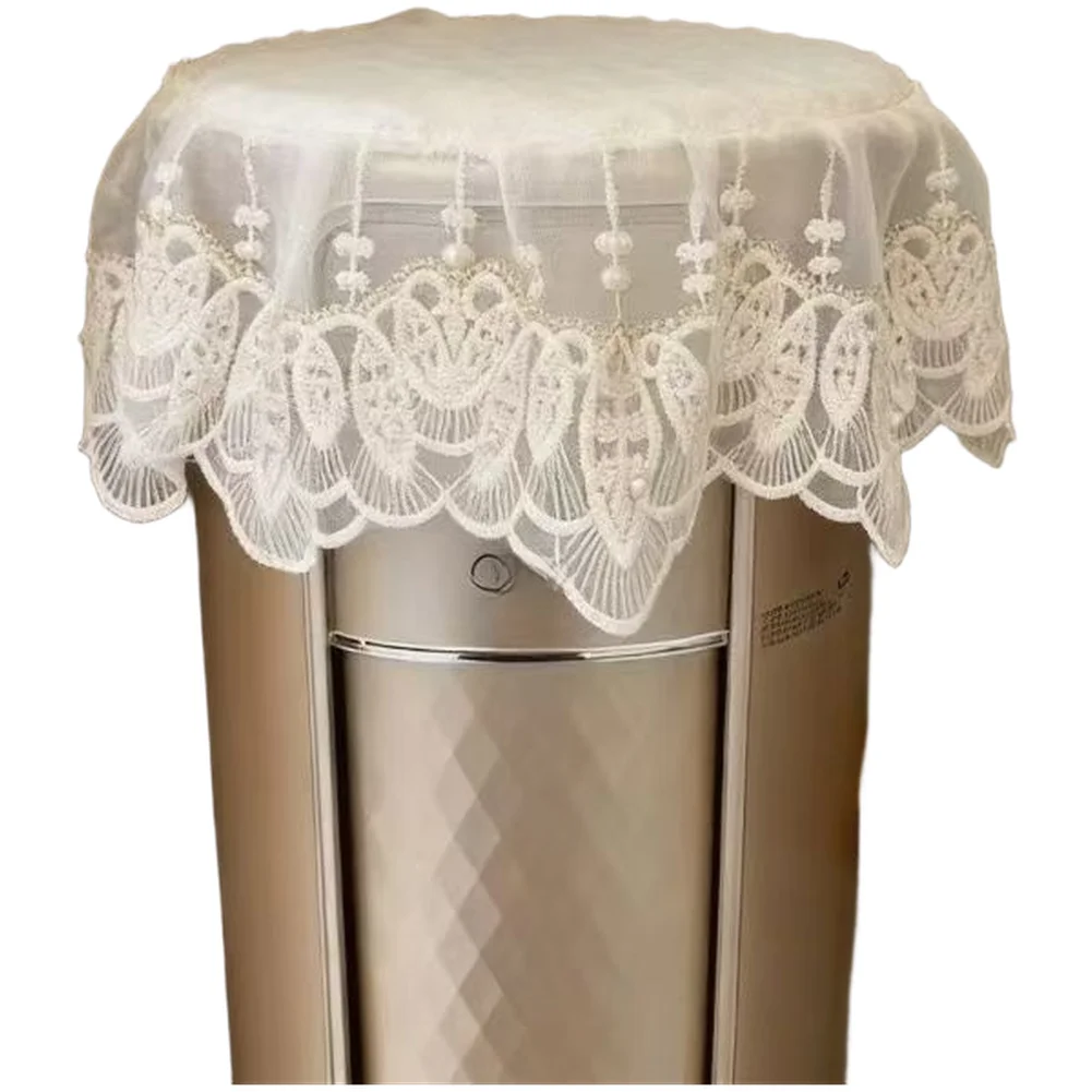 Lace Dust Cover for Round for Cabinet AC Units 40cm Diameter Designed for Cylindrical Air Conditioners Compatibility