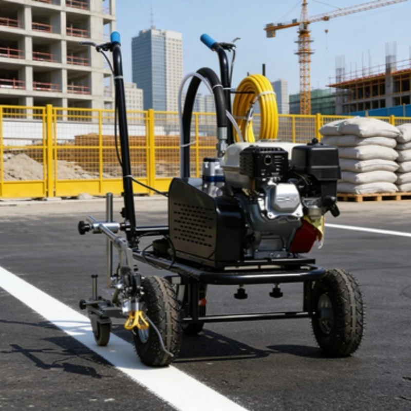 Road Line Marking Machine, Automatic Road Marking Machines, Car Park Line Marking Machine for Parking Lot & Road Construction