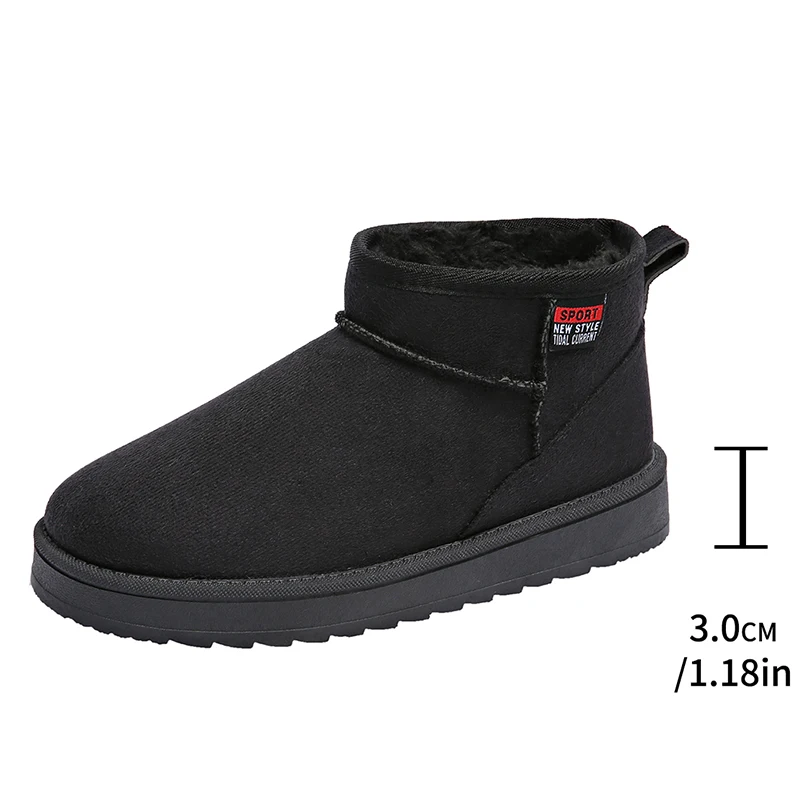 أحذية صوف نسائية جديدة لعام 2025 أحذية صوف دافئة ذات نعل سميك أحذية ثلج منخفضة الجودة أحذية نسائية خارجية مضادة للانزلاق أحذية للنساء #3