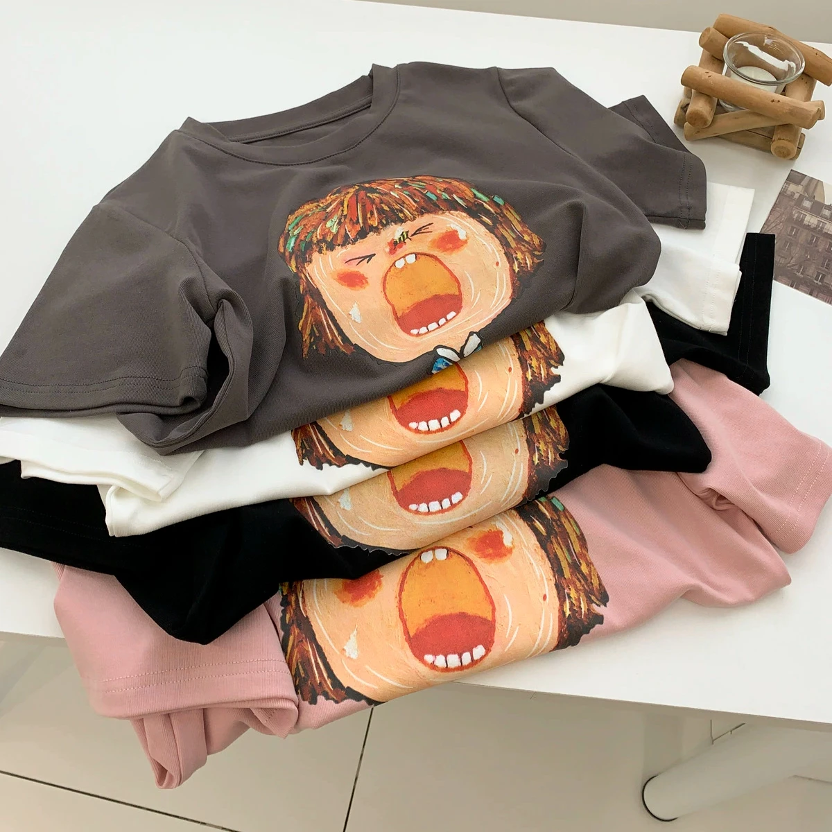 

Летние футболки из чистого хлопка, женские футболки с круглым вырезом и короткими рукавами, забавная футболка с героями мультфильмов, повседневные эластичные обтягивающие укороченные топы y2k, женская одежда