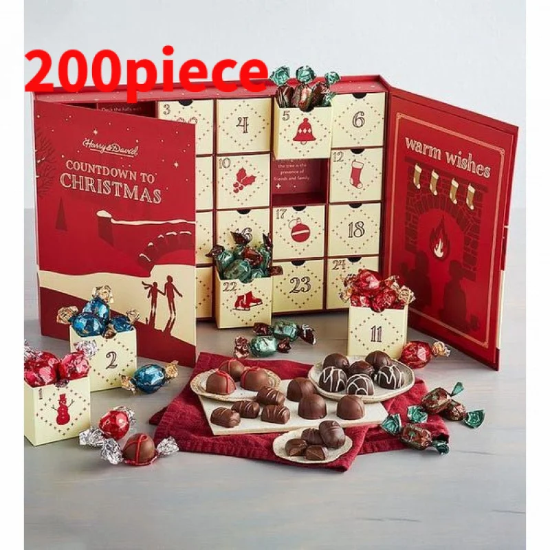 20 0piece.Custom.CHHC Eco Friendly Custom Product Mystery Surprise Paper Box Countdown Advent Calendar Boxes