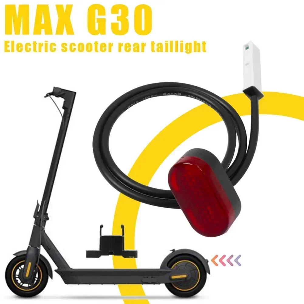 E-BIKE ไฟท้ายไฟเบรคสําหรับ Ninebot-MAX G30 ไฟฟ้าสกู๊ตเตอร์ Stoplight เบรคด้านหลังพร้อมอุปกรณ์ขี่จักรยาน