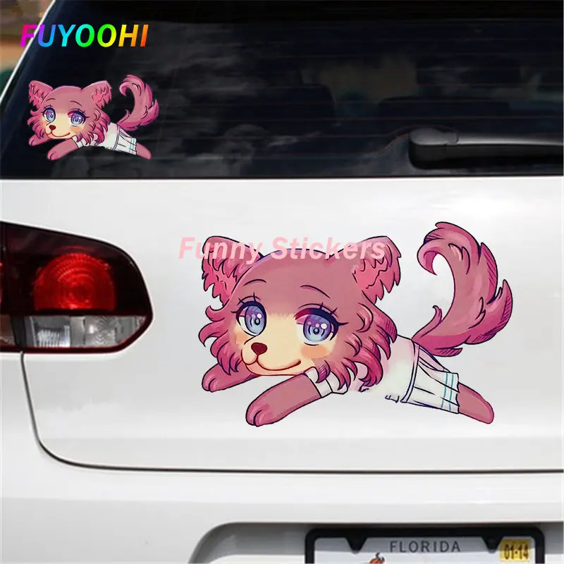 

FUYOOHI Funny Stickers Furry Kawaii Legoshi Haru Louis Juno Pina Car Stickers Creative Personality Decals Car Accessories Decals