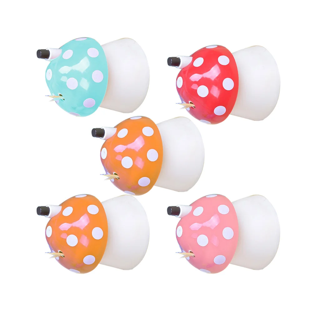 

5pcs Mushroom Shaped Toothpick Box Toothpick Container Picktooth Holder for Home Restaurant ( Color)