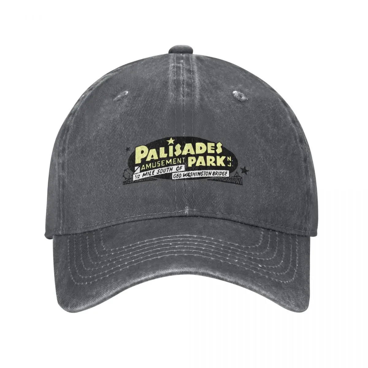 Palisades Amusement Park New Jersey Retro Vintage Logo Design Baseball Cap Luxury Brand Vintage Men Women's