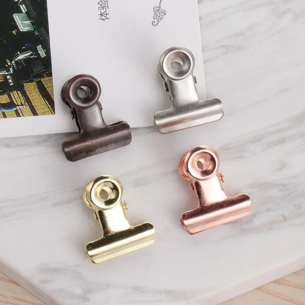 6Pcs Metal Kitchen Food Sealing Bag Clips Letter Paper Photo File Clamps School Office Calendar Binder Clip Household Accessorie