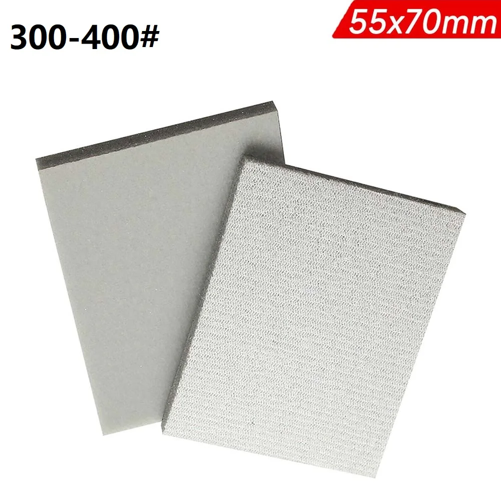 Sanding Block Sandpaper Sponge Grain Tool Wet Abrasive P300-P3000 Replacement Sanding Foam Sanding Pad 55x70x5mm