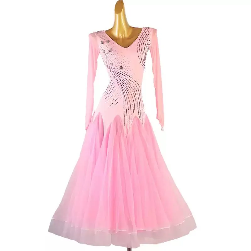 

Ballroom Dance Dress Competition Suit Waltz Prom Girls Dancewear Costumes New Modern Clothes Performance Volume Contest Outfits