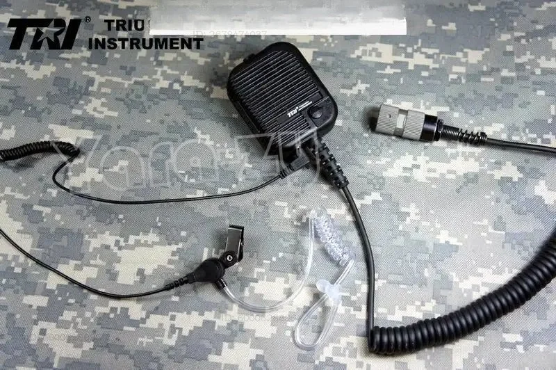 TRI THALES walkie talkie high and low volume adjustment with air duct headset PRC152 148 BCC