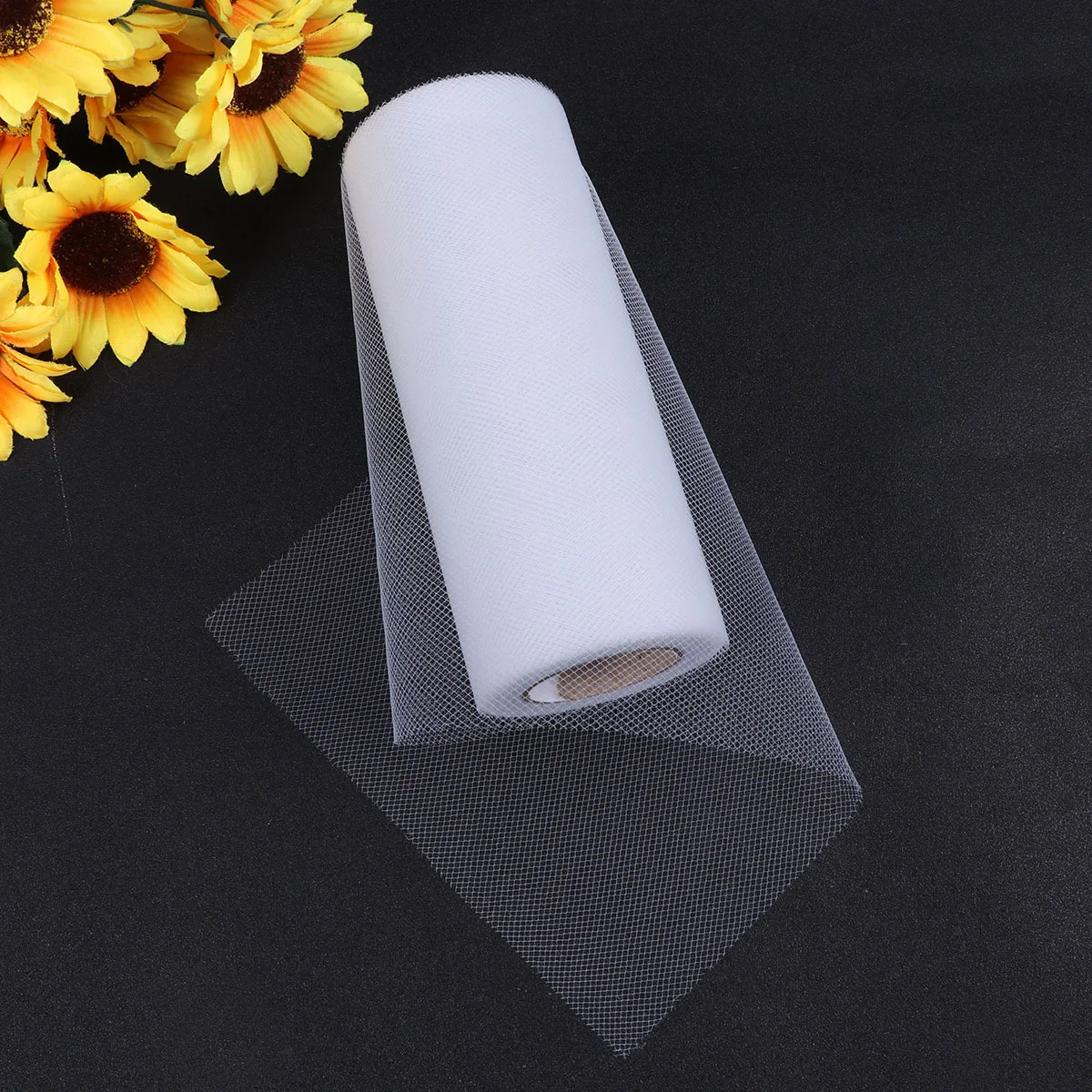 

6 Inches 25 Yards Yarn Tulle Roll Durable Polyester Wedding Decoration DIY Tutu Craft Table Skirt Wrap Tulle Rolls