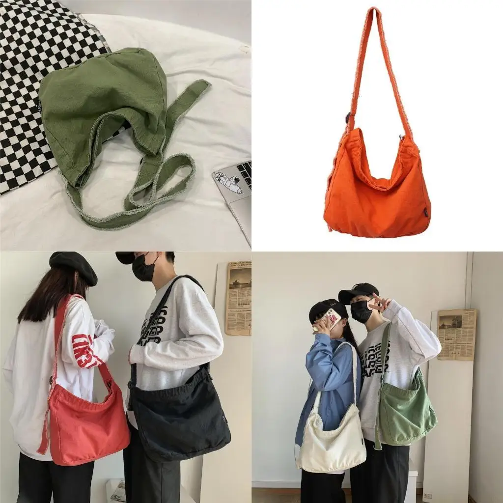 

X90D Women Canvas Crossbody Bag Aesthetic Shoulder Bag Casual Bag Bag