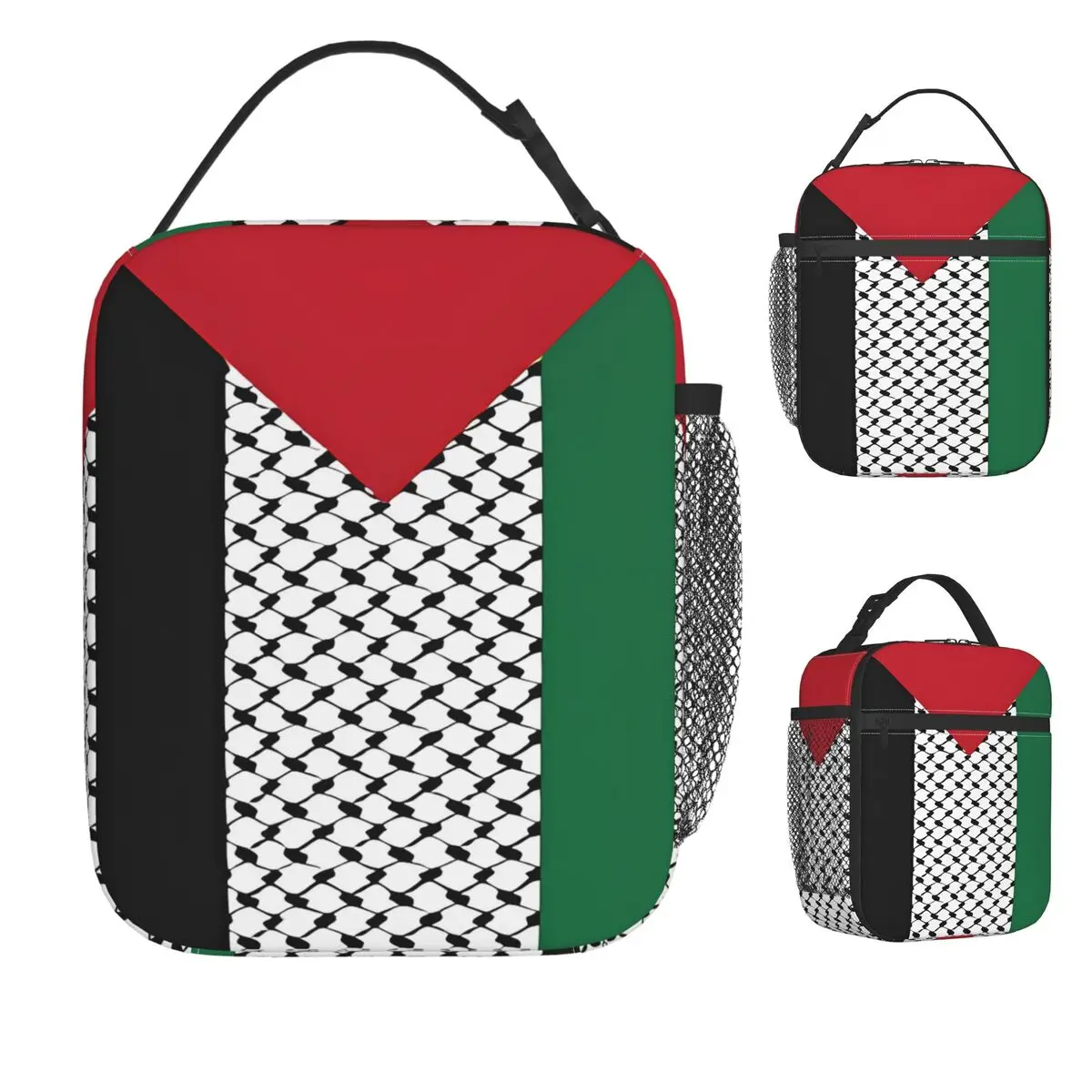 

Сумка для обеда с флагом Палестины, милый ланч-бокс Куфия, офисная удобная термосумка-тоут, сумка-холодильник с принтом